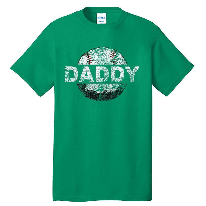 Baseball Daddy Dad Baseball Ball Tall T-Shirt