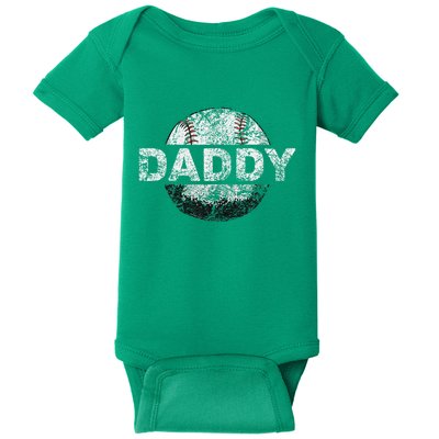 Baseball Daddy Dad Baseball Ball Baby Bodysuit