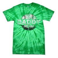 Baseball Daddy Dad Baseball Ball Tie-Dye T-Shirt