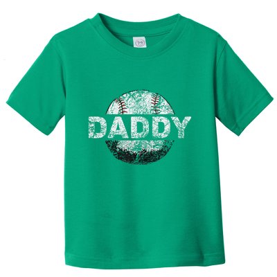 Baseball Daddy Dad Baseball Ball Toddler T-Shirt