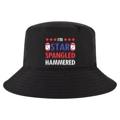Beer Drinking Drinker Alcohol Funny 4th Of July Hammered Cool Comfort Performance Bucket Hat