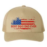 Best Dog Dad Ever Vintage American Flag FatherS Day Gifts Yupoong Adult 5-Panel Trucker Hat