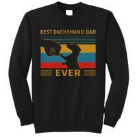 Best Dachshund Dad Ever Funny Weiner Dog Gifts Tall Sweatshirt