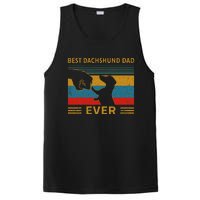 Best Dachshund Dad Ever Funny Weiner Dog Gifts PosiCharge Competitor Tank