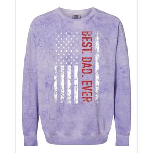 Best Dad Ever Colorblast Crewneck Sweatshirt