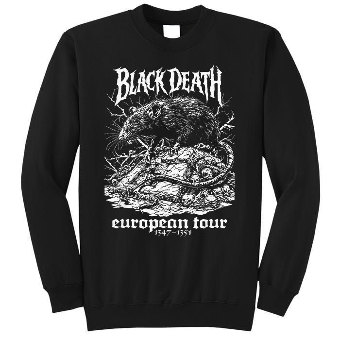 Black Death European Plague Rat Medieval History Goth Sweatshirt