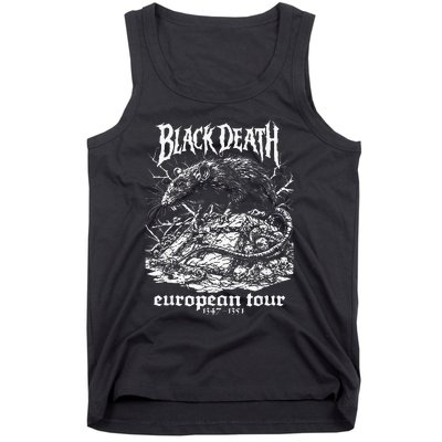 Black Death European Plague Rat Medieval History Goth Tank Top