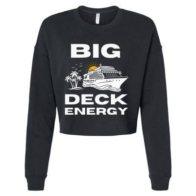 Big Deck Energy Cruise Cropped Pullover Crew