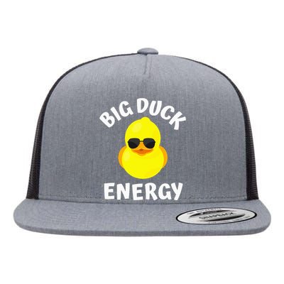 Big Duck Energy Yellow Rubber Duck Flat Bill Trucker Hat