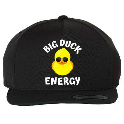 Big Duck Energy Yellow Rubber Duck Wool Snapback Cap