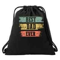 Best dad ever gift for Funny Father's day Drawstring Bag