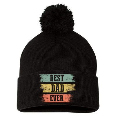 Best dad ever gift for Funny Father's day Pom Pom 12in Knit Beanie