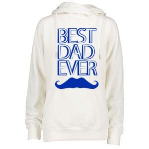 Best Dad Ever Gift Womens Funnel Neck Pullover Hood