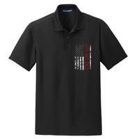 Best Dad Ever Us American Flag Gift For FatherS Day Dry Zone Grid Polo