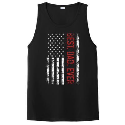 Best Dad Ever Us American Flag Gift For FatherS Day PosiCharge Competitor Tank