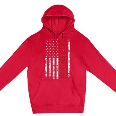 Best Dad Ever Us American Flag Gift For FatherS Day Premium Pullover Hoodie