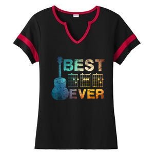 Best Dad Ever Guitar Chords Guitarist Father Fathers Day Ladies Halftime Notch Neck Tee