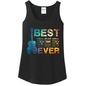 Best Dad Ever Guitar Chords Guitarist Father Fathers Day Ladies Essential Tank