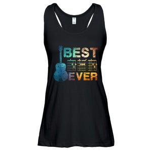 Best Dad Ever Guitar Chords Guitarist Father Fathers Day Ladies Essential Flowy Tank