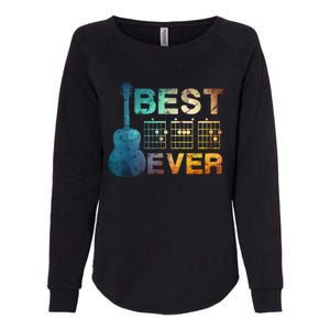 Best Dad Ever Guitar Chords Guitarist Father Fathers Day Womens California Wash Sweatshirt