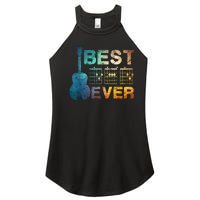 Best Dad Ever Guitar Chords Guitarist Father Fathers Day Women's Perfect Tri Rocker Tank