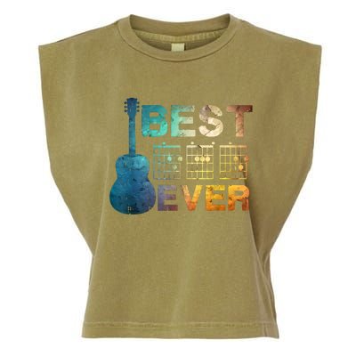 Best Dad Ever Guitar Chords Guitarist Father Fathers Day Garment-Dyed Women's Muscle Tee