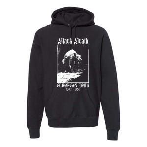 Black Death European Plague Rat Medieval History Goth Premium Hoodie