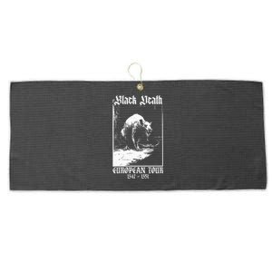 Black Death European Plague Rat Medieval History Goth Large Microfiber Waffle Golf Towel