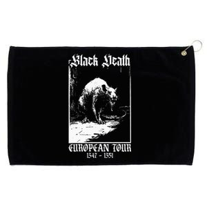 Black Death European Plague Rat Medieval History Goth Grommeted Golf Towel