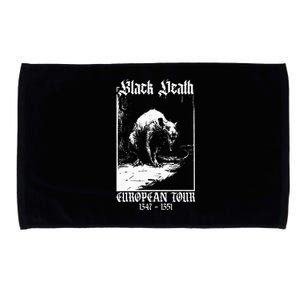 Black Death European Plague Rat Medieval History Goth Microfiber Hand Towel