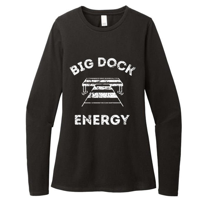 Big Dock Energy Funny Lake And Boating Womens CVC Long Sleeve Shirt