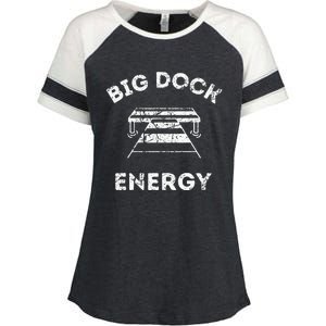 Big Dock Energy Funny Lake And Boating Enza Ladies Jersey Colorblock Tee