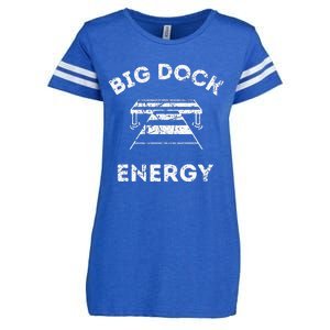 Big Dock Energy Funny Lake And Boating Enza Ladies Jersey Football T-Shirt