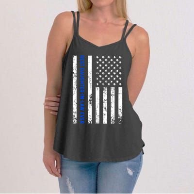 Best Daughterinlaw Ever Retro American Flag Son Funny Gift Women's Strappy Tank