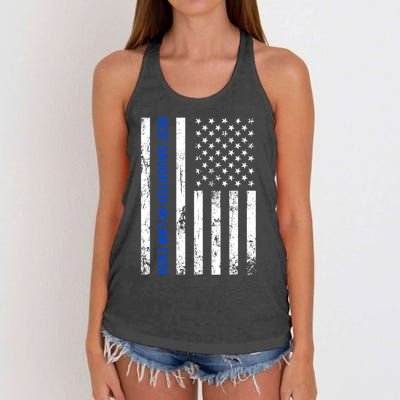 Best Daughterinlaw Ever Retro American Flag Son Funny Gift Women's Knotted Racerback Tank