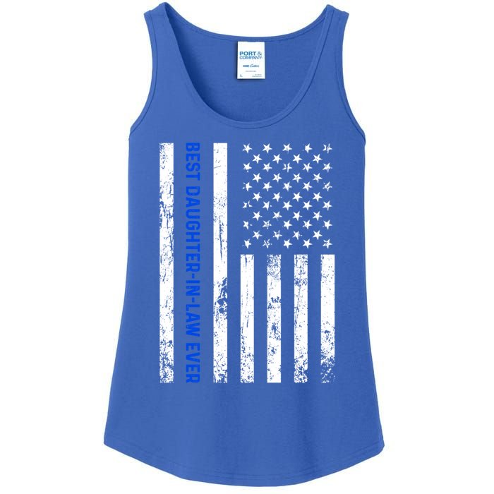 Best Daughterinlaw Ever Retro American Flag Son Funny Gift Ladies Essential Tank