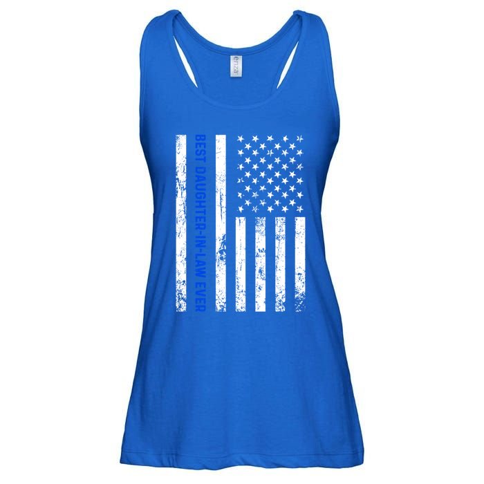 Best Daughterinlaw Ever Retro American Flag Son Funny Gift Ladies Essential Flowy Tank