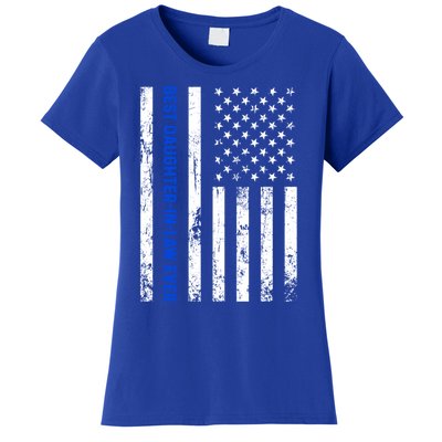 Best Daughterinlaw Ever Retro American Flag Son Funny Gift Women's T-Shirt