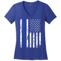 Best Daughterinlaw Ever Retro American Flag Son Funny Gift Women's V-Neck T-Shirt