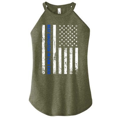 Best Daughterinlaw Ever Retro American Flag Son Funny Gift Women's Perfect Tri Rocker Tank