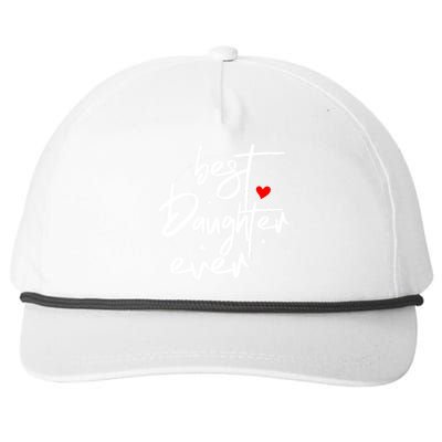 Best Daughter Ever Daughter Mother's Day Family Funny Snapback Five-Panel Rope Hat