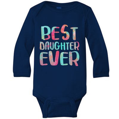 Best Daughter Ever Mother's Day Baby Long Sleeve Bodysuit