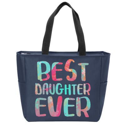 Best Daughter Ever Mother's Day Zip Tote Bag