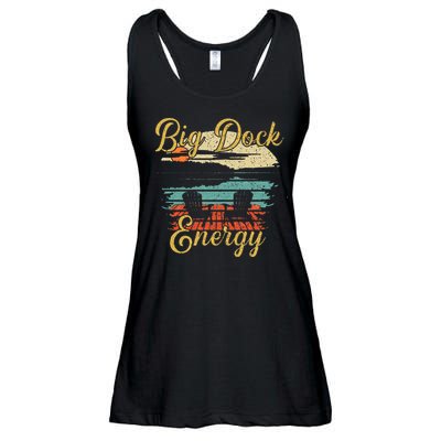 Big Dock Energy Summer Cottage Vacation Lake Life Ladies Essential Flowy Tank