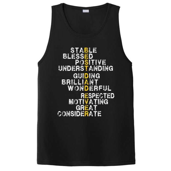 Best Dad Ever Funny Father's Day Husband PosiCharge Competitor Tank