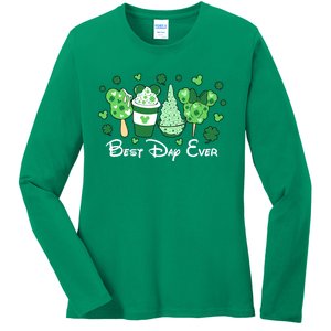 Best Day Ever Cute Ice Cream Ladies Long Sleeve Shirt