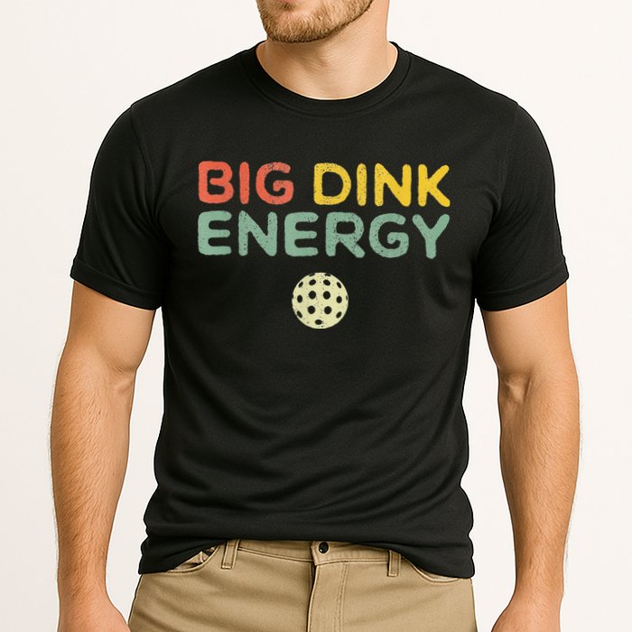 Big Dink Energy Pickleball Funny Pickle Ball Lover Cooling Performance Crew T-Shirt