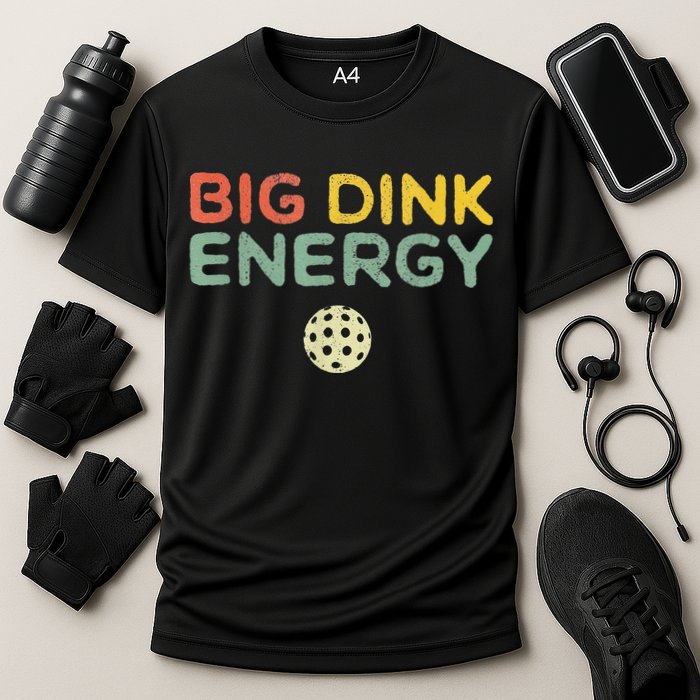 Big Dink Energy Pickleball Funny Pickle Ball Lover Cooling Performance Crew T-Shirt