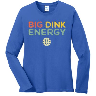 Big Dink Energy Pickleball Funny Pickle Ball Lover Ladies Long Sleeve Shirt