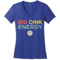 Big Dink Energy Pickleball Funny Pickle Ball Lover Women's V-Neck T-Shirt